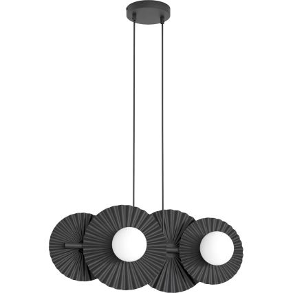Pakabinamas šviestuvas su laidu UMBRA 4xG9/8W/230V juodas