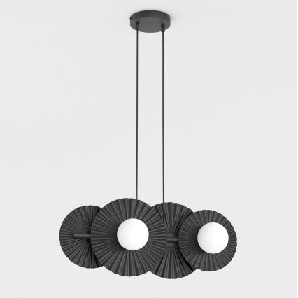 Pakabinamas šviestuvas su laidu UMBRA 4xG9/8W/230V juodas