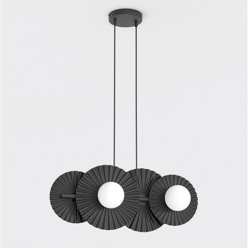 Pakabinamas šviestuvas su laidu UMBRA 4xG9/8W/230V juodas