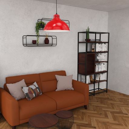 Pakabinamas šviestuvas ant laido SVEN 1xE27/15W/230V raudonas