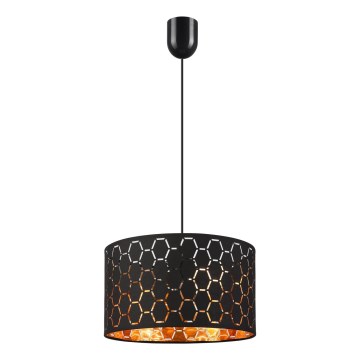 Pakabinamas šviestuvas ULLE su laidu, 1xE27/15W/230V, juodas