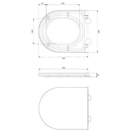 Pakabinamas unitazas OTTAWA + tualeto sėdynė SoftClose OTTAWA + SIGMA nuleidimo mygtukas + potinkinis modulis + izoliacinė tarpinė