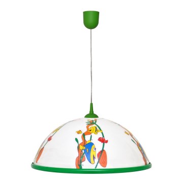 Pakabinamas vaikiškas šviestuvas, kabinamas ant virvės FISH 1x27/15W/230V