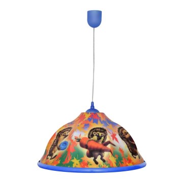 Pakabinamas vaikiškas šviestuvas, kabinamas ant virvės HEDGEHOG 1xE27/15W/230V