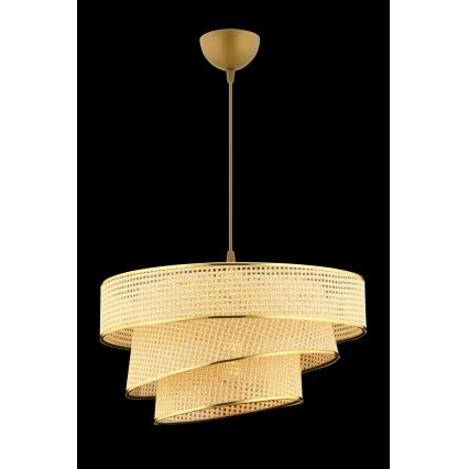 Pakabinamasis šviestuvas COUPER 1xE27/60W/230V kreminis/auksinis