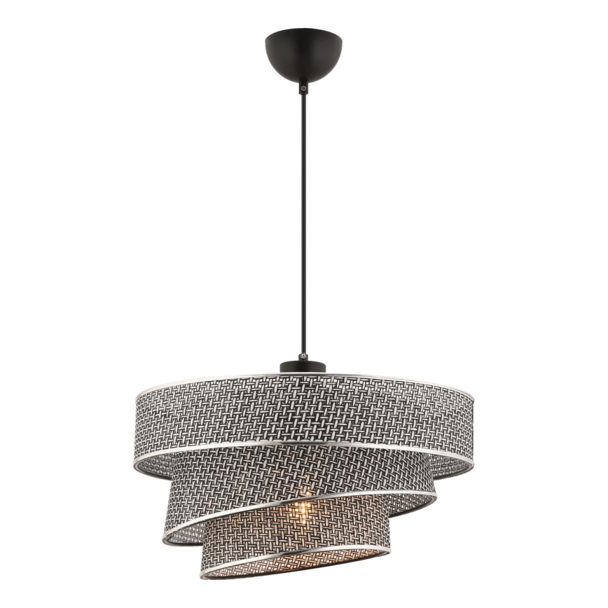 Pakabinamasis šviestuvas COUPER 1xE27/60W/230V pilkas/spindinčio chromo
