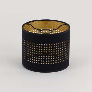 Pakaitinis abažūras liustrai BOGART E27 skersm. 16 cm juoda/auksinė