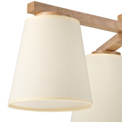 Pakaitinis šviestuvo ir sieninio šviestuvo gaubtas ELLIE E27 diametras 15 cm kreminė