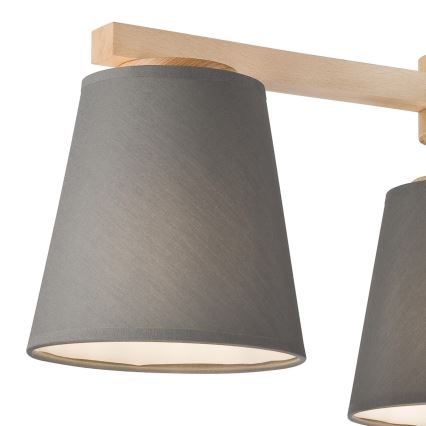 Pakaitinis šviestuvo ir sieninio šviestuvo gaubtas ELLIE E27 diametras 15 cm pilka