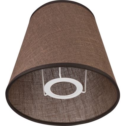 Pakaitinis sieninio šviestuvo gaubtas LORENZO E27 diametras 16 cm ruda