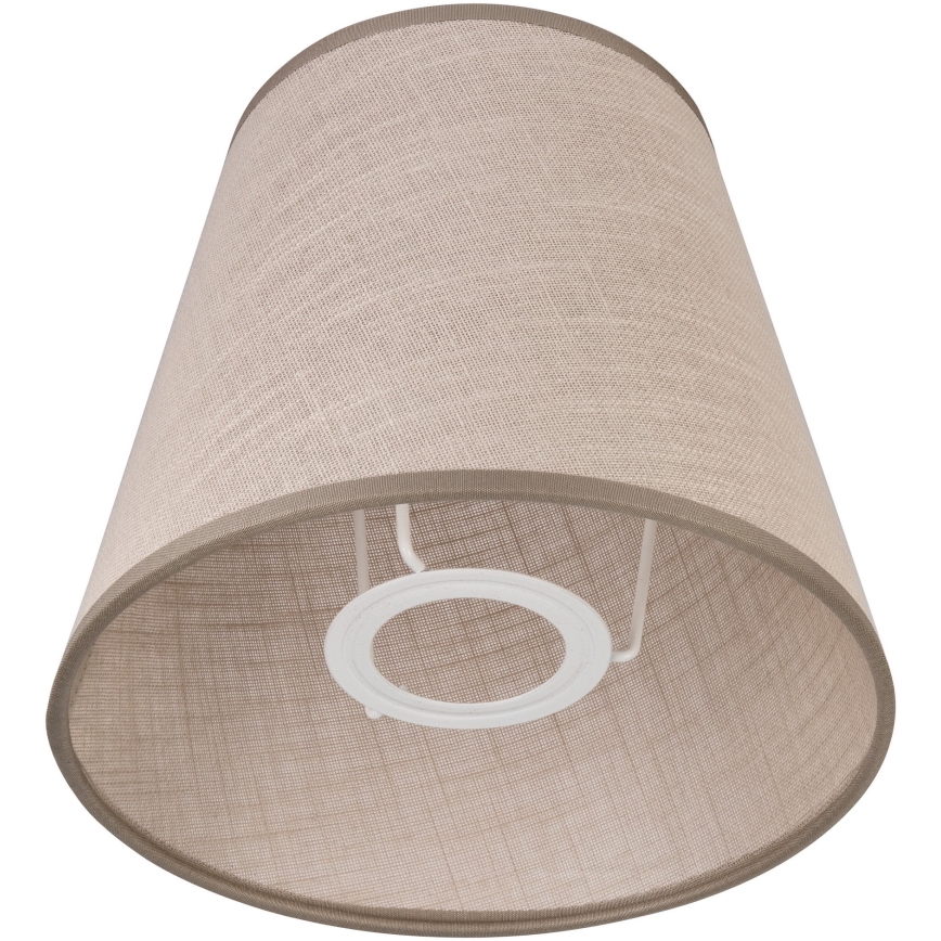 Pakaitinis sietyno gaubtas LORENZO E27 diametras 16 cm smėlio spalva
