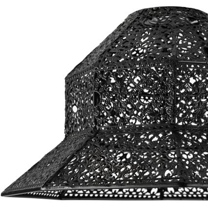 Pakaitinis sietyno gaubtas SAMIRA E27 diametras 33 cm juoda