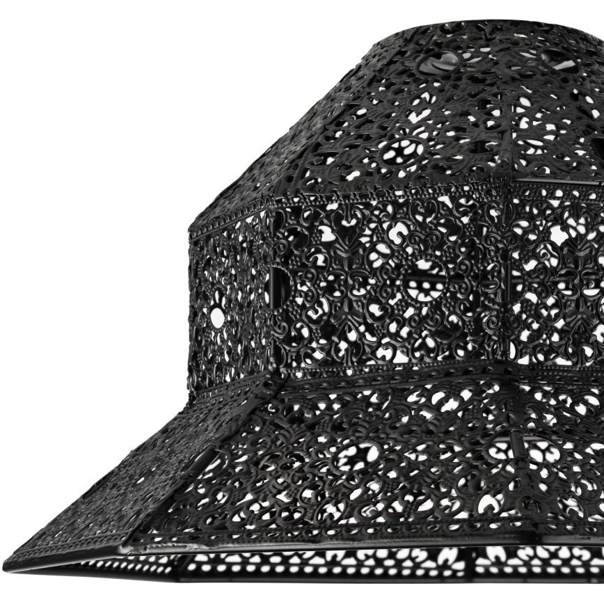 Pakaitinis sietyno gaubtas SAMIRA E27 diametras 33 cm juoda