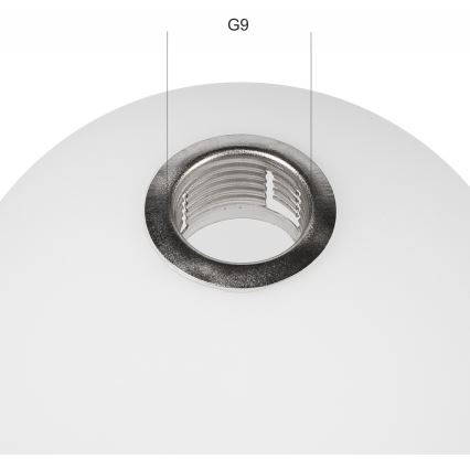 Atsarginis stiklas šviestuvui ASTRO G9 diametras 12 cm