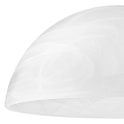 Atsarginis stiklas šviestuvui E27 130x300 mm balta