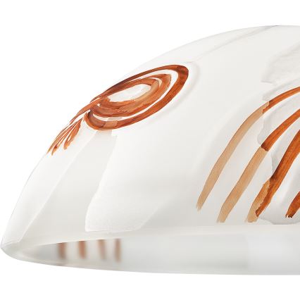 Atsarginis stiklas šviestuvui SFERA E27 120x300 mm balta/oranžinė