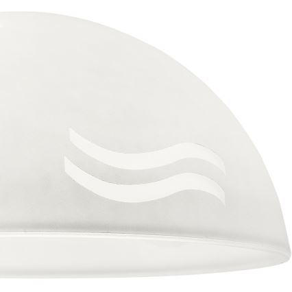 Atsarginis stiklas šviestuvui SFERA E27 140x300 mm balta