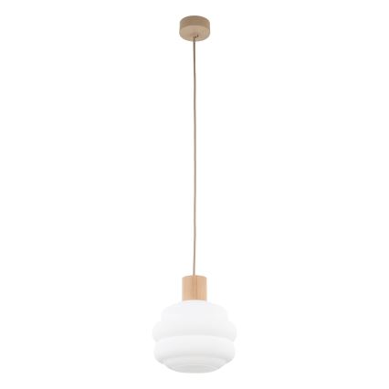 Pakaitinis stiklas šviestuvui MELIA E27, skersmuo 20 cm, baltas