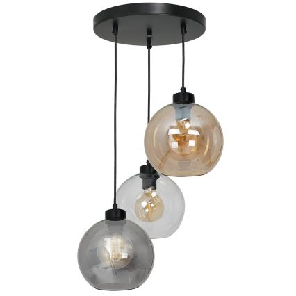 Pakaitinis universalus stiklas SOFIA E27, skersmuo 20 cm, dūminė smėlinė