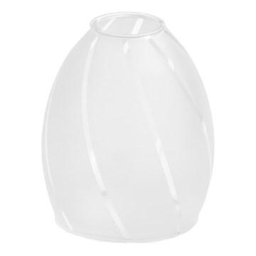 Pakeičiamas liustros stiklas E14, skersmuo 7,2 cm, baltas