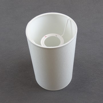 Pakeičiamas stalinės lempos gaubtas TUBA E27, skersmuo 12 cm, baltas