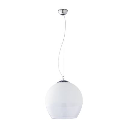Pakeičiamas stiklas KULA E27 šviestuvui, skersmuo 38 cm, baltas/skaidrus