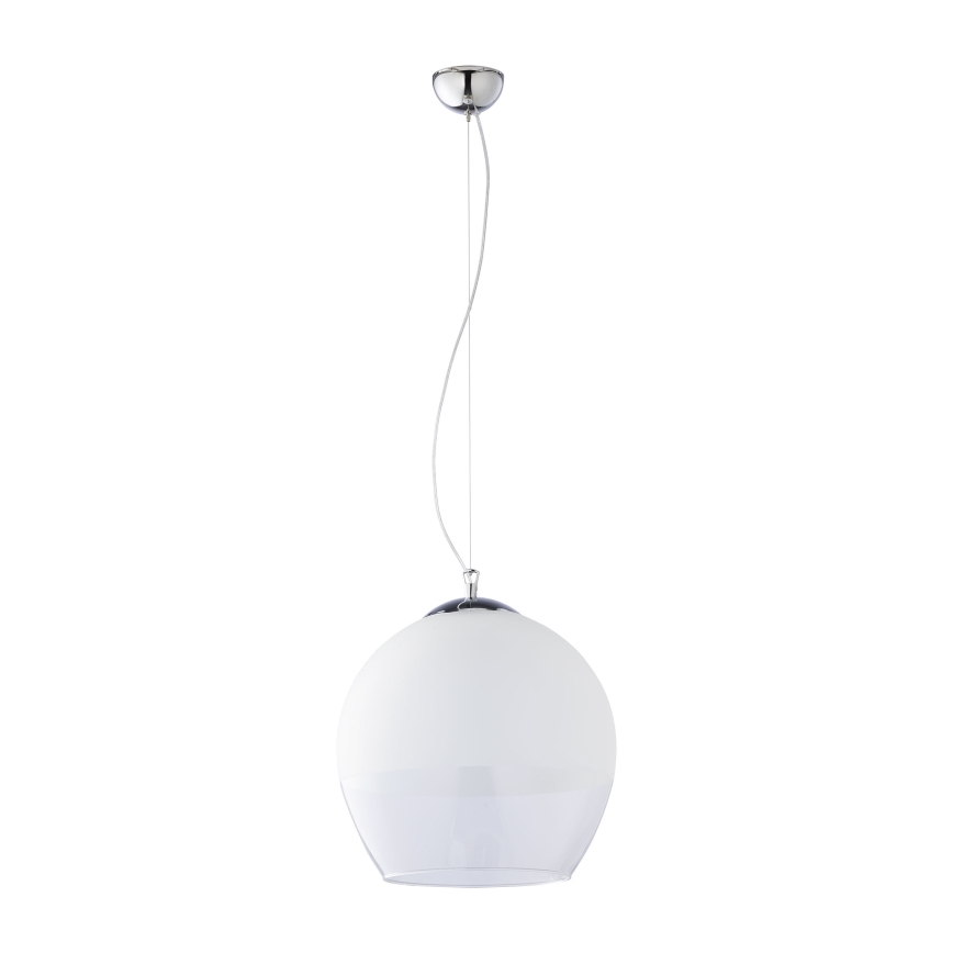 Pakeičiamas stiklas KULA E27 šviestuvui, skersmuo 38 cm, baltas/skaidrus