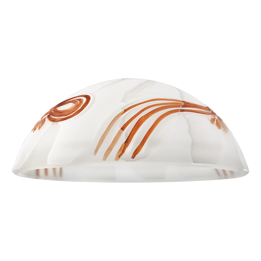 Pakeičiamas stiklas šviestuvui SFERA E27 120x300 mm baltas/oranžinis