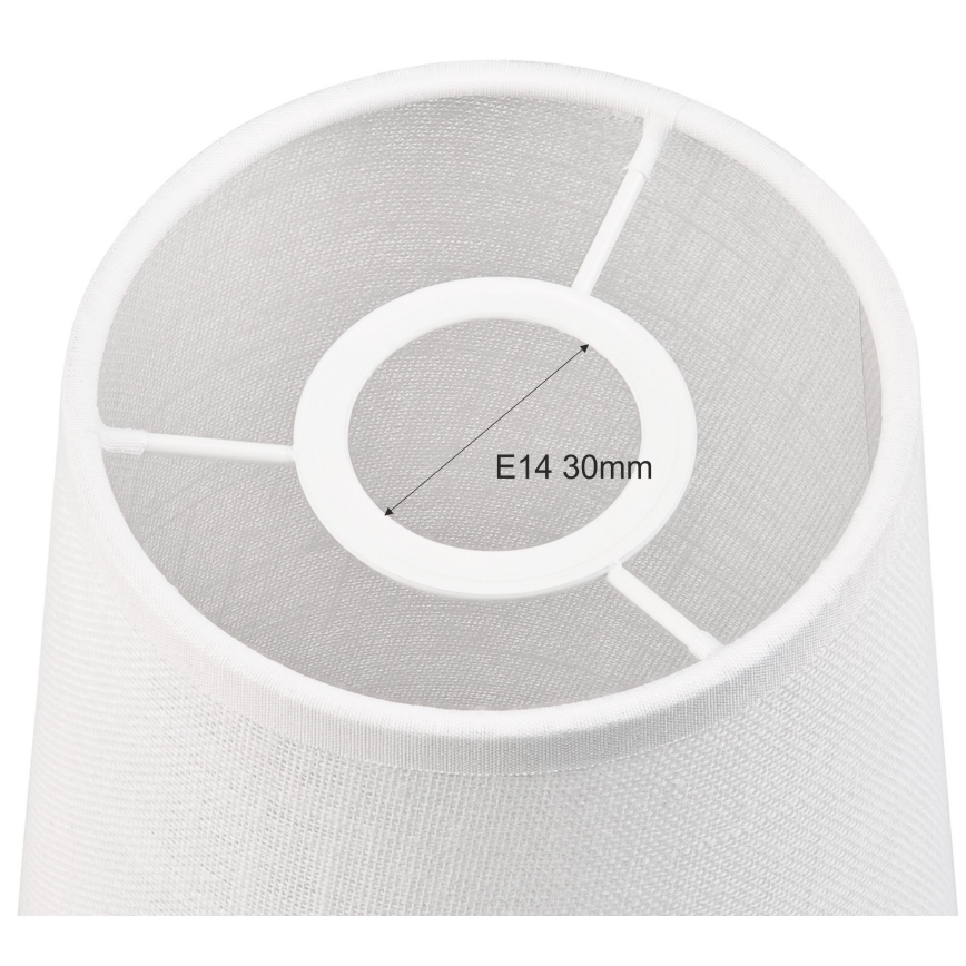 Pakeitimo gaubtas ANTONIO E14 150x120 mm baltas, skirtas sietynui ir sieniniam šviestuvui