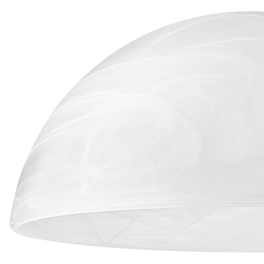 Pakeitimo stiklas E27 šviestuvui 130x300 mm baltas