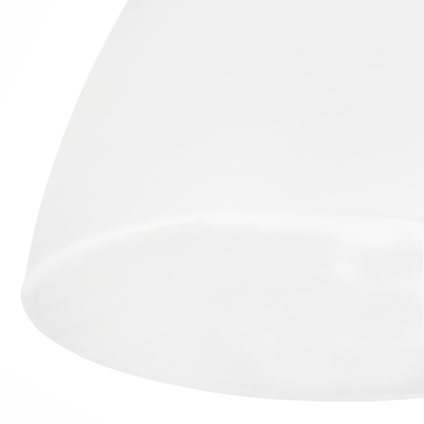 Pakeičiamas stiklas šviestuvui, staliniai lempai, pastatomai lempai, sieniniam šviestuvui ir lubiniam šviestuvui MIRANDA E27 110x130 mm baltas