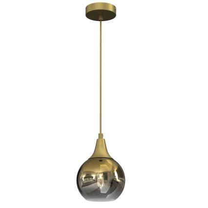 Pakeitimo stiklas MONTE E27 lubų ir sienų šviestuvui, skersmuo 15 cm, auksinės/spalvos dūmų