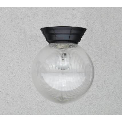 Lubinis lauko šviestuvas NADIR 1xE27/15W/230V IP44 skaidrus