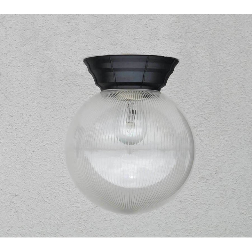 Lubinis lauko šviestuvas NADIR 1xE27/15W/230V IP44 skaidrus