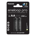 Panasonic - 2 vnt. Įkraunama baterija AA Eneloop Pro 2500 mAh