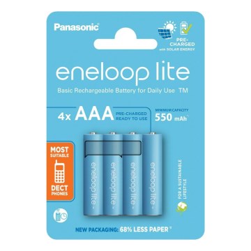 Panasonic - 4 vnt. Įkraunama baterija AAA Eneloop Lite 550 mAh