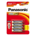 Panasonic - 4 vnt. Šarminė baterija AAA Pro Power 1,5V 1200 mAh