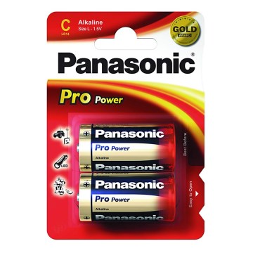 Panasonic LR14 PPG - 2vnt šarminės baterijos  C Pro Power 1.5V