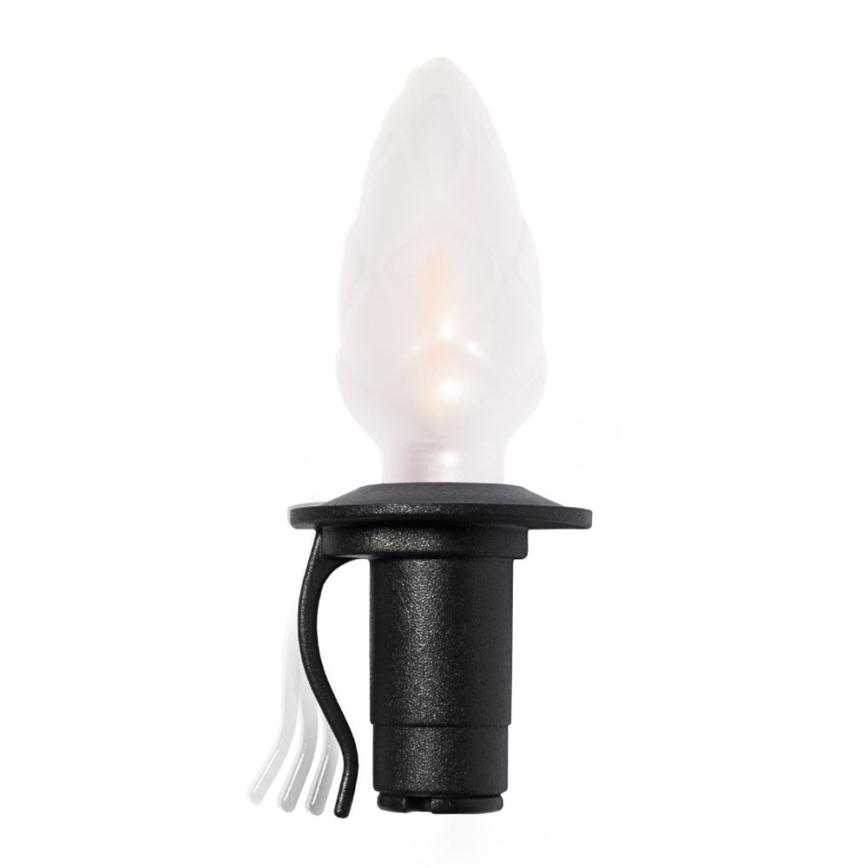 Papildoma LED lauko girlianda CONE FILAMENT 20xE10 14m spalvota/šiltai balta IP44, Pagaminta ES