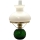 Parafino lempa EMA 38 cm tamsiai žalia