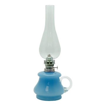 Parafino lempa TEREZA 34 cm šviesiai mėlyna