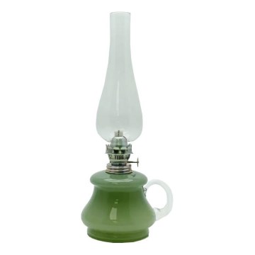 Parafino lempa TEREZA 34 cm žalias miškas