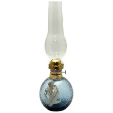 Parafino lempa VANESA 38 cm mėlyna dūminis ląšeliai
