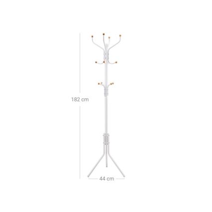 Pastatoma drabužių kabykla LINEA balta
