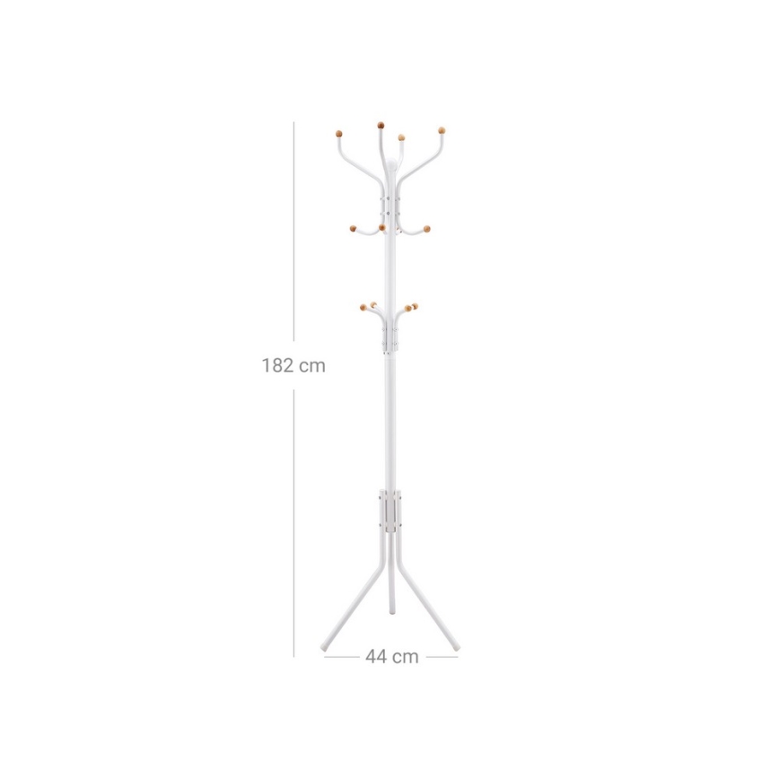 Pastatoma drabužių kabykla LINEA balta