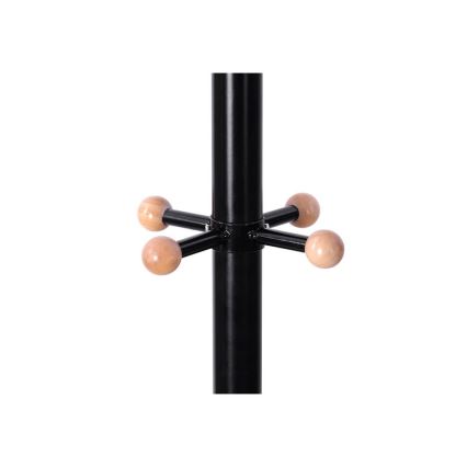 Pastatoma drabužių kabykla LINEA, juoda