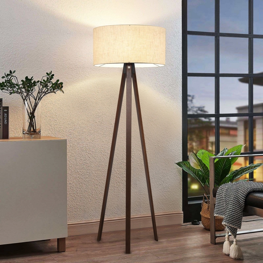 Pastatoma lempa AYD 1xE27/40W/230V smėlinė/ruda