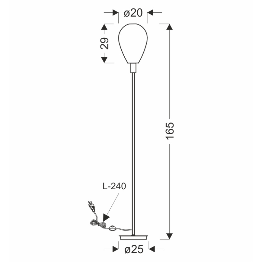 Pastatoma lempa DENSO 1xG9/5W/230V, juodintas chromas