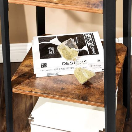 Pastatoma paltų kabykla LINEA, juoda/ruda