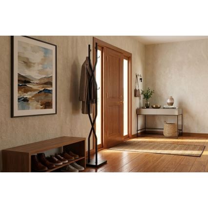 Pastatomas drabužių stovas LARB 180x40 cm juodas